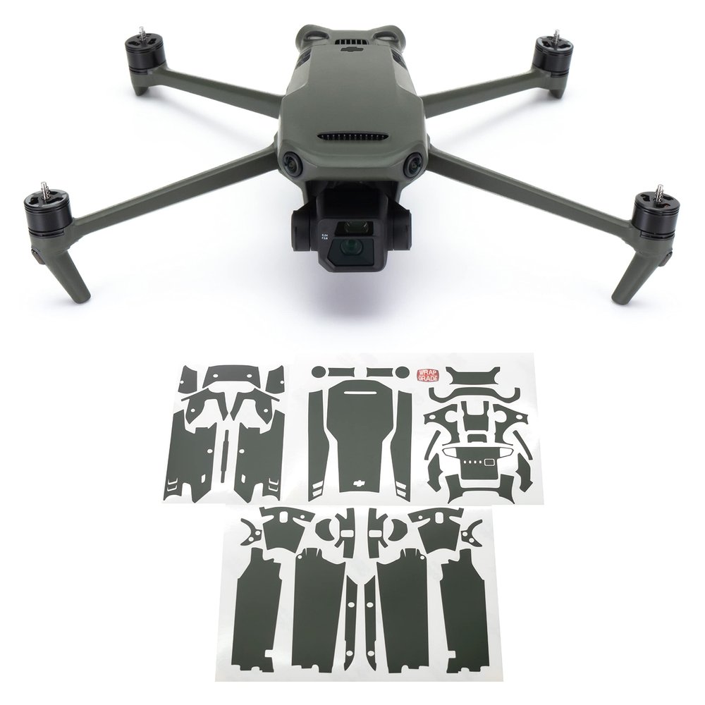 WRAPGRADE Full Skin Stickers for DJI Mavic 3 / Mavic 3 Classic (Army Green)