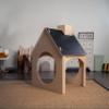 Avenlur Indoor Montessori Wooden and Waldorf Style Playhouse for Toddlers with Double Chalkboard Roof. Sturdy Play Set Structure for Children and Kids ECC Early Childhood Day Care, Preschool Playroom view 3