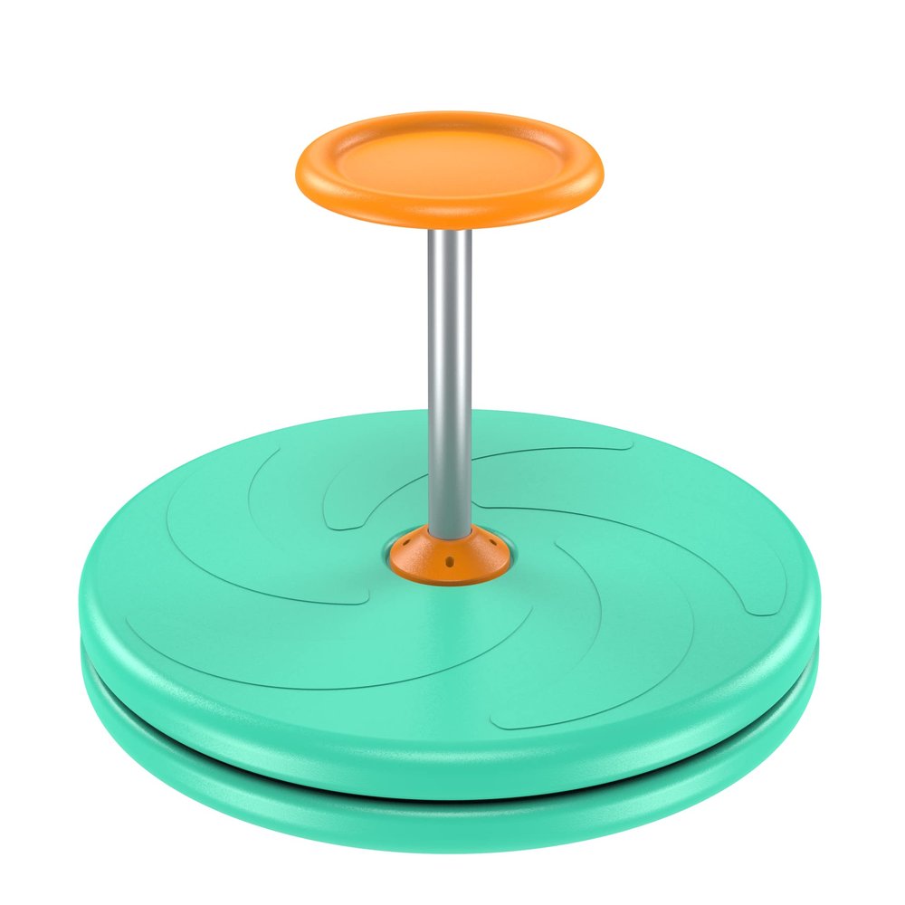 Spinner-X Seated Spinner Sensory Toy, Sit Spinner Toy Bigger Size and Durable Material for Kids- Ages 3 and up (Green) by BARNEY KAITE BS