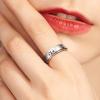 HOOHWE Spinner Rings Fidget Ring S925 Sterling Silver Spinning Ring Fidget Jewelry Gifts for Women Men (2-Panda Rings, 8) view 3
