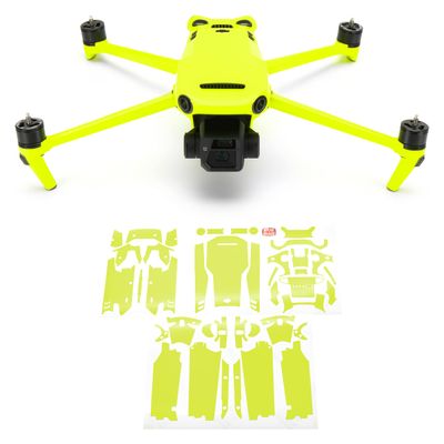 WRAPGRADE Full Skin Stickers for DJI Mavic 3 / Mavic 3 Classic (NEON YELLOW)