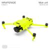 WRAPGRADE Full Skin Stickers for DJI Mavic 3 / Mavic 3 Classic (NEON YELLOW) view 3