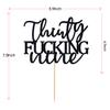 Unoggsor Thirty Fucking Nine Cake Topper Happy 39th Birthday Cake Decor Cheers to 39 Years Birthday Party Decorations Supplies, view 3