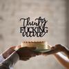 Unoggsor Thirty Fucking Nine Cake Topper Happy 39th Birthday Cake Decor Cheers to 39 Years Birthday Party Decorations Supplies, view 4