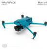 WRAPGRADE Full Skin Stickers for DJI Mavic 3 / Mavic 3 Classic (Caribbean Blue) view 3
