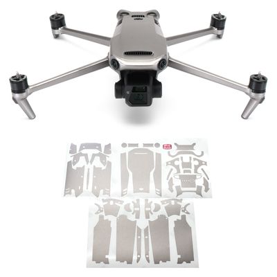 WRAPGRADE Full Skin Stickers for DJI Mavic 3 / Mavic 3 Classic (Titanium)