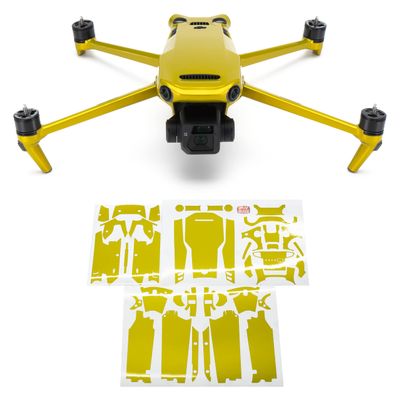 WRAPGRADE Full Skin Stickers for DJI Mavic 3 / Mavic 3 Classic (LIMONCINO Yellow)