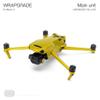 WRAPGRADE Full Skin Stickers for DJI Mavic 3 / Mavic 3 Classic (LIMONCINO Yellow) view 3