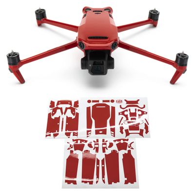 WRAPGRADE Full Skin Stickers for DJI Mavic 3 / Mavic 3 Classic (Super RED)