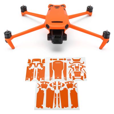 WRAPGRADE Full Skin Stickers for DJI Mavic 3 / Mavic 3 Classic (NEON Orange)