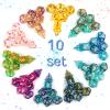 DND Dice Set, Surhugvy 10 X 7 (70 Pieces) Polyhedral Dice Set for Dungeons and Dragons DND RPG MTG Table Games with 10 Pack Black Bags view 2