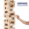 GOTHINK Giant Tumbling Tower Game, Super Large 51pcs Wooden Blocks Stacking Game, Stacking Up to 5.5 Feet, Timber Blocks with Carry Bag, Jumbo Blocks Outdoor Indoor Game Toy Gift for Kids and Adults view 2