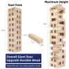GOTHINK Giant Tumbling Tower Game, Super Large 51pcs Wooden Blocks Stacking Game, Stacking Up to 5.5 Feet, Timber Blocks with Carry Bag, Jumbo Blocks Outdoor Indoor Game Toy Gift for Kids and Adults view 3