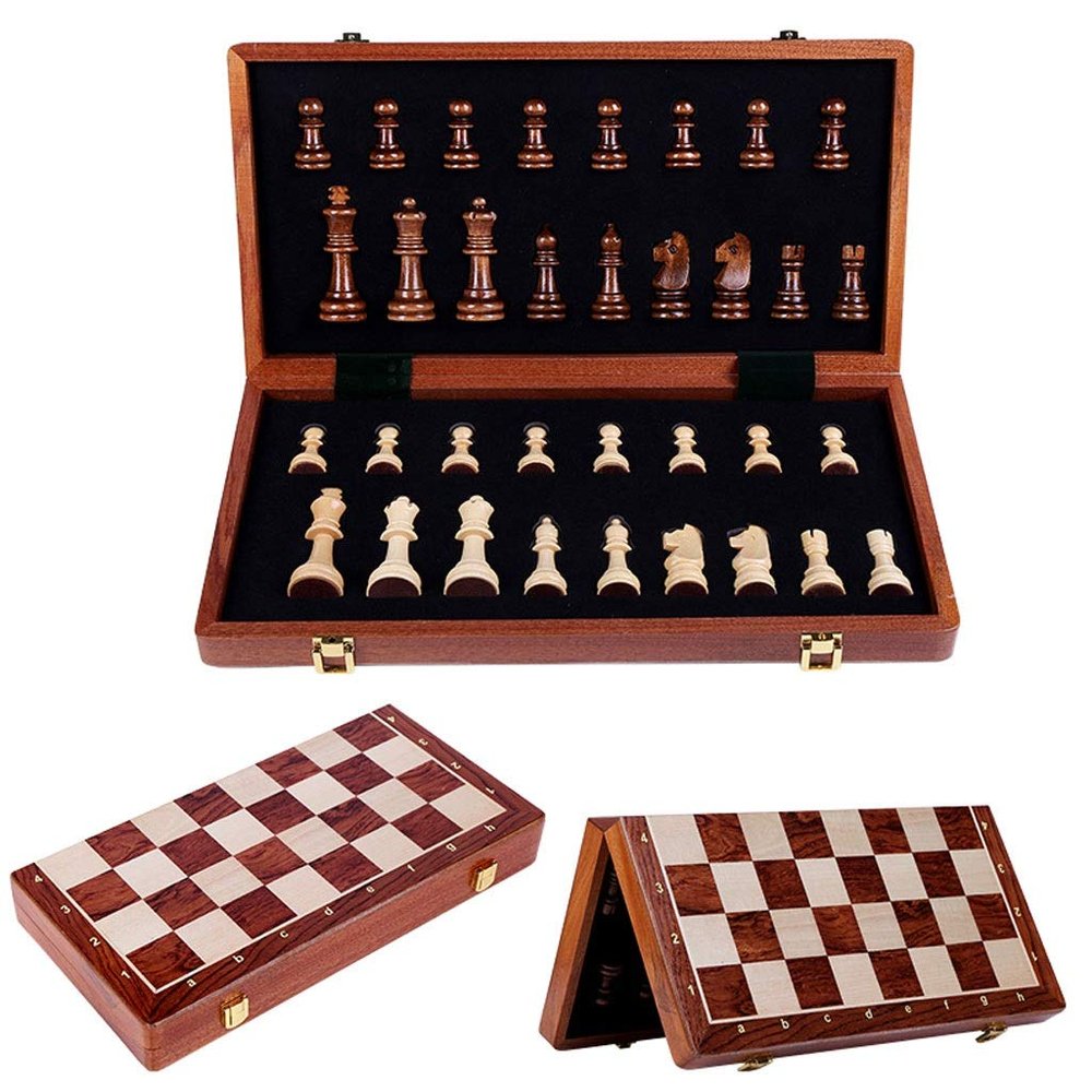 Chess Chess Board Set Game, Travel Chess Piece Set with Chess Folding/Portable Storage Board, for Travel Toys Gift Gifts for Chess Lovers and learners