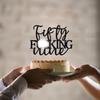 Fifty Nine Cake Topper - Happy 59th Birthday Cake Decor - Cheers to 59 Years Birthday Party Decorations Supplies, Black Glitter view 4