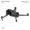 WRAPGRADE Partial Skin Stickers for DJI Mavic 3 / Mavic 3 Classic Accent Color (STEALTH BLACK) view 2