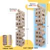 GOTHINK Giant Tumbling Tower Game, Super Large 51pcs Wooden Blocks Stacking Game, Stacking to Over 6 Feet, Jumbo Timber Blocks with Carry Bag, Jumbo Outdoor Indoor Game Toy Gift for Kids and Adults view 4