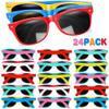 GINMIC Kids Sunglasses Bulk, 24Pack Valentines Neon Sunglasses for Kids,Boys and Girls, Great Gift for Birthday Party Supplies, Beach, Pool Party Favors, Fun Gift, Goody Bag Favors view 1