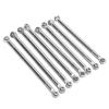 8PCS Aluminum Alloy Link Rod, Metal Full Link Rod Tie Lever Set Compatible with MN86 Series Model RC Car(Silver) view 2