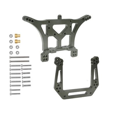 Aluminum Front&Rear Shock Tower Set for 1/10 Traxxas Slash 2WD Stampede Rustler VXL RC Car Upgrade Parts Replacement of 3638 3639