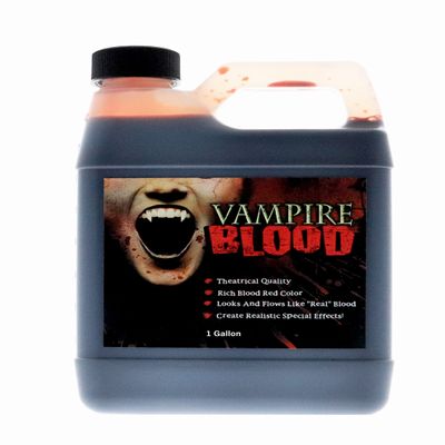 LLF 1 Gallon Fake Vampire Blood for Halloween Costume, Zombie, Vampire and Monster Makeup & Dress Up