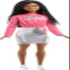 Barbie It Takes Two Doll, Brooklyn Fashion Doll with Braided Hair, Pink NYC Shirt, Metallic Skirt & White Shoes view 1