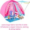 Barbie Dolls & 20 Accessories, It Takes Two Camping Tent Playset with Brooklyn & Malibu, Plus 2 Moving Animals (Amazon Exclusive) view 3