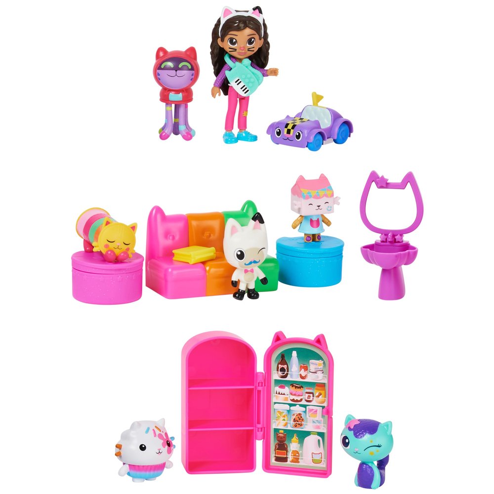 Gabbys Dollhouse, Surprise Pack, (Amazon Exclusive) Toy Figures and Dollhouse Furniture, Kids Toys for Girls and Boys Ages 3 and up