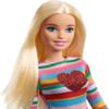 Barbie It Takes Two Doll, Malibu Fashion Doll with Blonde Hair, Rainbow Shirt, Denim Skirt & Pink Shoes view 2