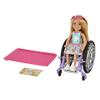 Barbie Chelsea Doll & Wheelchair with Moving Wheels, Ramp, Sticker Sheet & Accessories, Small Doll with Blonde Hair view 1
