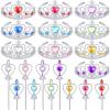 Civaner 20 Pcs Princess Dress up Accessories Tiaras Crown Set with Princess Crowns and Wands for Little Girls Kids Play Jewelry view 1
