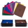 KISLANE Dice Tray 8 Pieces Folding Rectangle Dice Storage, Felt Dice Tray Holder for DND, RPG, MTG and Other Board Games (Rectangle) view 1
