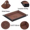 KISLANE Dice Tray 8 Pieces Folding Rectangle Dice Storage, Felt Dice Tray Holder for DND, RPG, MTG and Other Board Games (Rectangle) view 3
