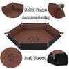 KISLANE Dice Tray 8 Pieces Folding Hexagon Dice Storage, Felt Dice Tray Holder for DND, RPG, MTG and Other Board Games (Hexagon) view 3