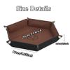 KISLANE Dice Tray 8 Pieces Folding Hexagon Dice Storage, Felt Dice Tray Holder for DND, RPG, MTG and Other Board Games (Hexagon) view 4