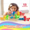 Coogam Unicorn Uppercase & Lowercase Letters Matching Game,13pcs Double-Sided ABC Letter Toys with 26 Alphabet Recognition Match Games Preschool Educational Montessori Toys for Toddlers Boys Girls view 2