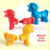 Coogam Unicorn Uppercase & Lowercase Letters Matching Game,13pcs Double-Sided ABC Letter Toys with 26 Alphabet Recognition Match Games Preschool Educational Montessori Toys for Toddlers Boys Girls view 3
