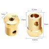 Jinxiaobei Lcuihua-dc Motor DC Motor Flexible Coupling Coupler Connector, for Car Wheels Tires Shaft, 3mm 4mm 5mm 6mm 7mm, Speed(RPM) : 6mm 1Pcs view 2