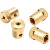 Jinxiaobei Lcuihua-dc Motor DC Motor Flexible Coupling Coupler Connector, for Car Wheels Tires Shaft, 3mm 4mm 5mm 6mm 7mm, Speed(RPM) : 6mm 1Pcs view 3