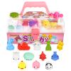 Aeyohni 50 Pcs Squishies Mochi Squishy Toys for Kids Party Favors Stress Relief Fidget Toys Classroom Prizes Birthday Christmas Easter Valentine's Day Gift for Kids Girls Kawaii Mini Squishy Toys view 1