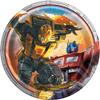 Transformers Party Supplies Bundle Pack includes 24 Dessert Paper Plates, 2 Plastic Table Covers, 1 Dinosaur Sticker Sheet view 2