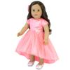 Sophia's Sparkling High Heels with Closed Toes and Glitter Platform Pumps for 18 Inch Dolls, Silver view 3