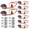 Alinan 8pcs MG90S Servo Micro 180 9G Servo Motor Geared Micro Servo Motor for 9G Smart Robot Car Plane Boat RC Helicopter view 1