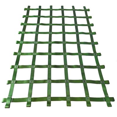 DREAMOSA Cargo Netting, Climbing Cargo Net,Jungle Gym Ladder Swing Set Outdoor Treehouse Ninja Line Obstacle Course Safety Webbing Net Nets,Accessories for Slacklines,Backyard Playground,Green
