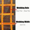 DREAMOSA Climbing Net for Playground,Jungle Gym Net Ladder,Cargo Adult Playground Obstacle Course Outdoor Treehouse Ninja Netting Net,for Accessories for Slacklines,Swing Set Attachment,Orange view 2