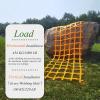 DREAMOSA Climbing Net for Playground,Jungle Gym Net Ladder,Cargo Adult Playground Obstacle Course Outdoor Treehouse Ninja Netting Net,for Accessories for Slacklines,Swing Set Attachment,Orange view 3