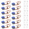 Alinan 12pcs SG90 Micro Servo Motor 9G Mini Servo Kit for RC Helicopter Airplane Car Boat Robot Arm/Hand/Walking/Servo Door Lock Control with Cable view 1