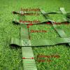 DREAMOSA Cargo Netting, Climbing Cargo Net,Jungle Gym Ladder Swing Set Outdoor Treehouse Ninja Line Obstacle Course Safety Webbing Net Nets,Accessories for Slacklines,Backyard Playground,Green view 2