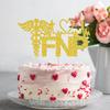 First Holy Communion Gold Glitter FNP Cake Topper, Congrats Nurse Grad Cake Decor, for BSN RN Nurse Graduation Decorations, Congrats Grad Party view 4
