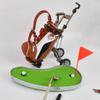 Dual-Purpose Golf Pen Holder With 3-Piece Pen Set, Office Desk Decor, Cake Topper, Birthday Gifts for Golfers, Fans, Women, Men, Dad view 1